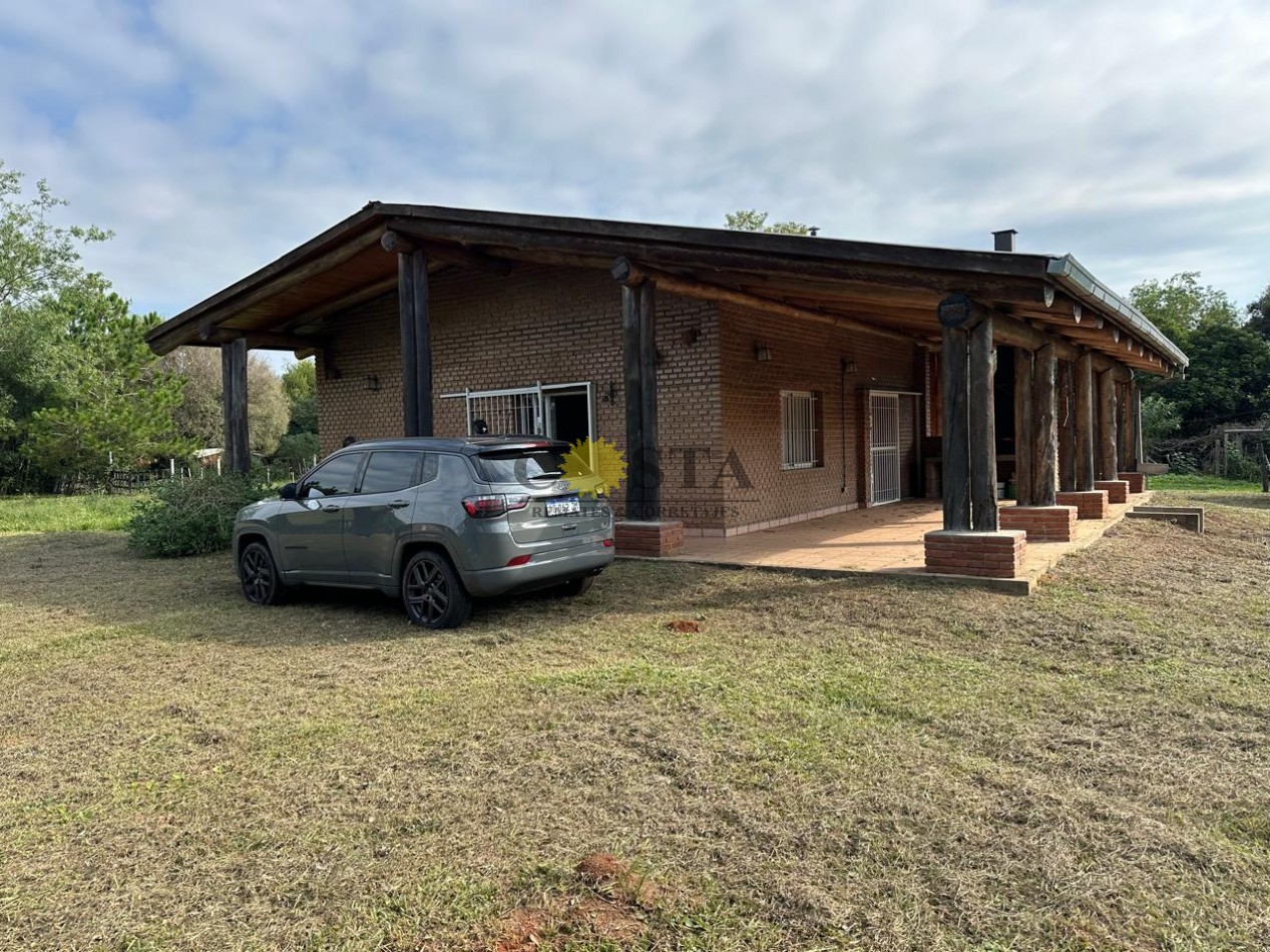 BELLA CABAÑA DE 2 DORMITORIOS Y COCHERA + OTRO LOTE. SANTA TECLA. CORRIENTES