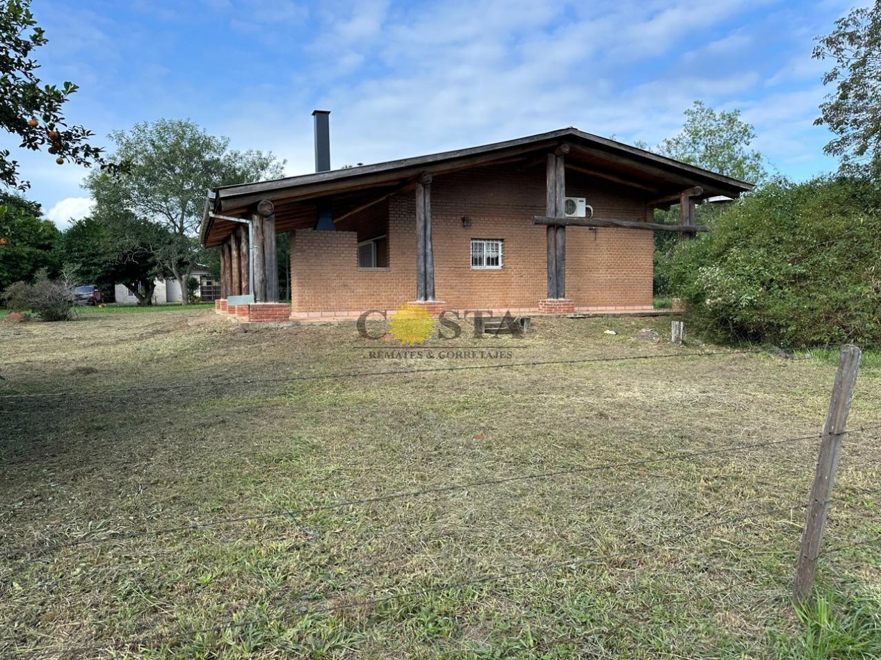 BELLA CABAÑA DE 2 DORMITORIOS Y COCHERA + OTRO LOTE. SANTA TECLA. CORRIENTES