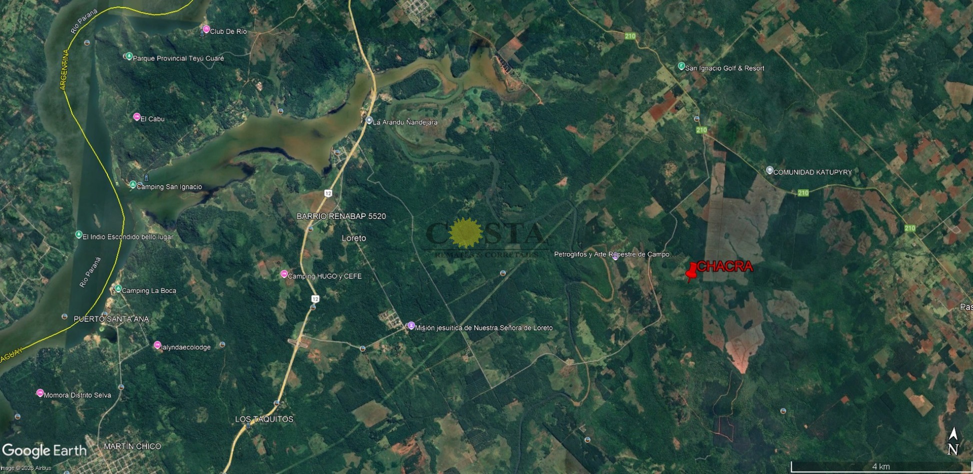 CHACRA DE 17,6 HAS. EN SAN IGNACIO. MISIONES. 